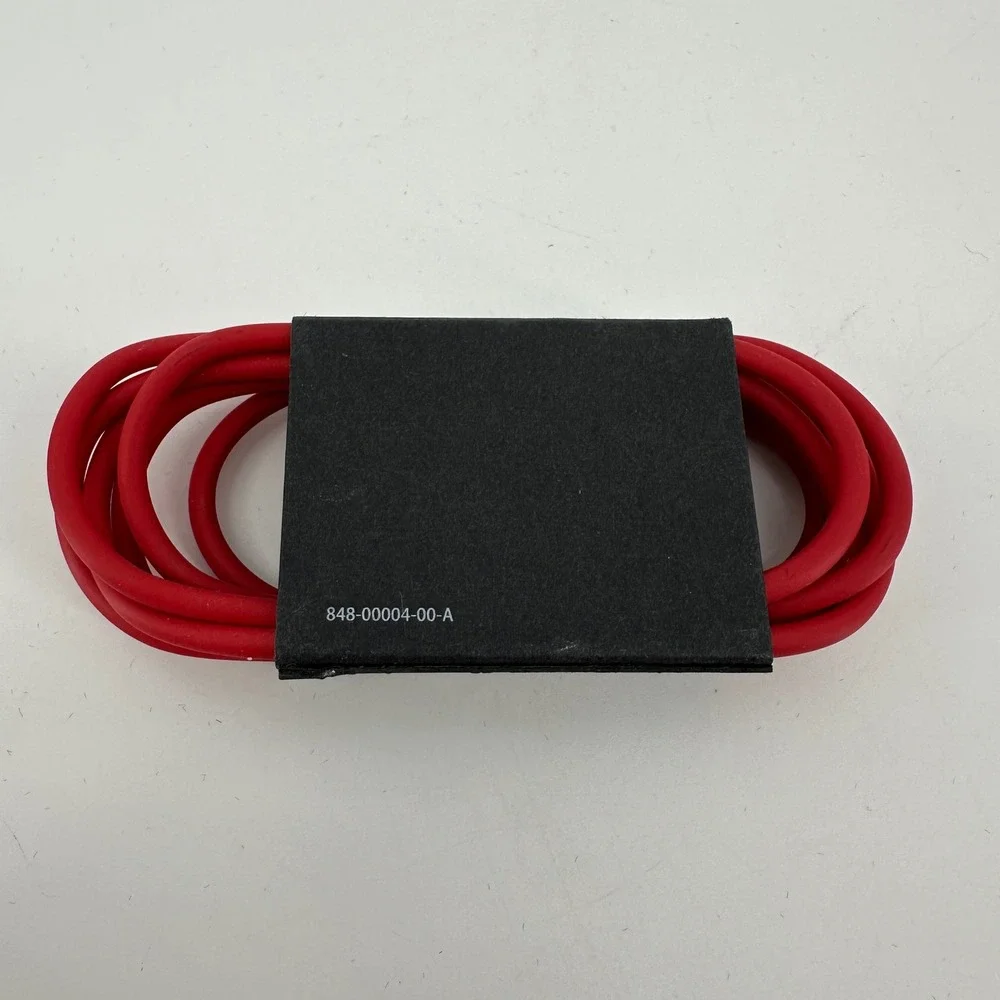 Beats by Dre 3.5mm Aux Audio Cable Red 848-00004-00-A Male to Male L-Shape